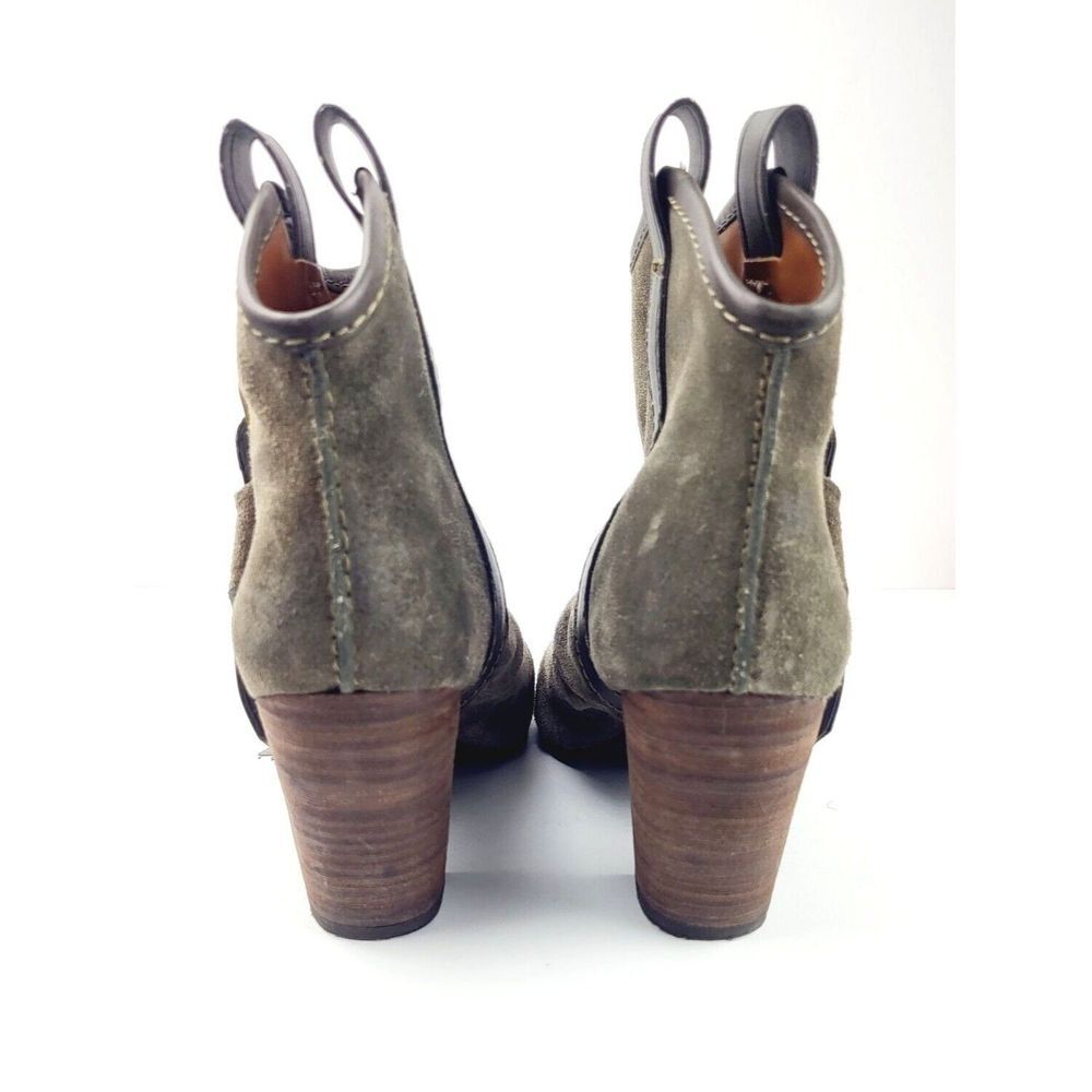 Nine West Vintage Ankle Boots Peep Toe - Size 8 - Picture 5 of 7